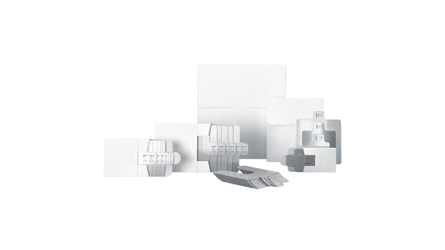 Grey Stainless Steel Pre-Cut Shim, 125mm x 125mm x 0.5mm