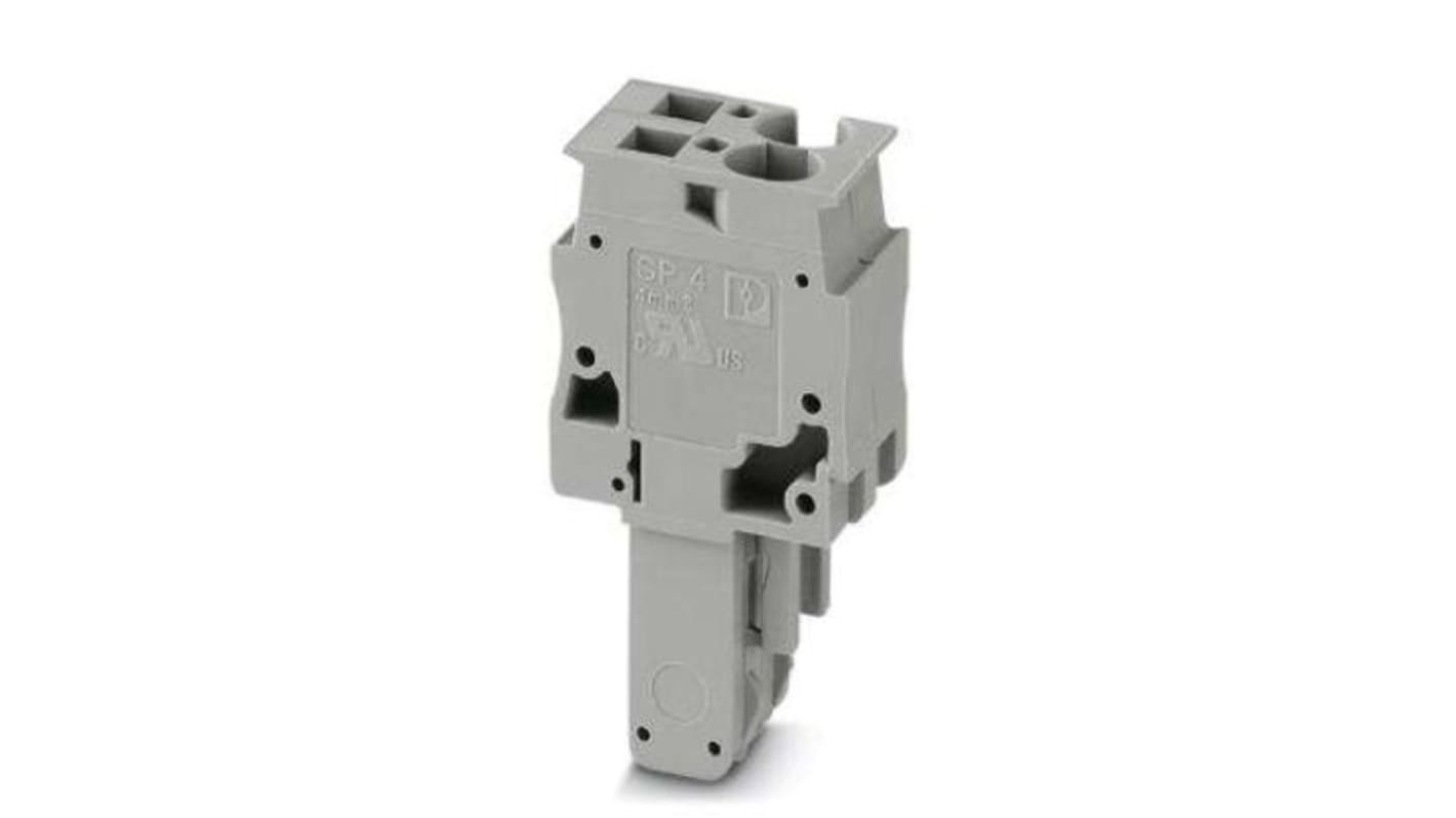 Phoenix Contact, 6.2mm Pitch, Combi Pluggable Solutions, Pluggable Terminal Block, Plug, DIN Rail, Spring Cage