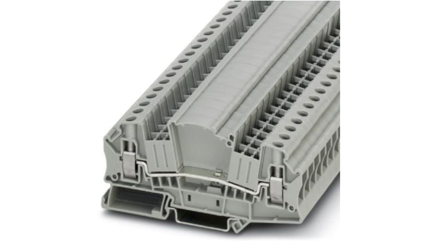 Phoenix Contact UTMED 6 Series Grey DIN Rail Terminal Block, 0.2 → 10mm², Screw Termination