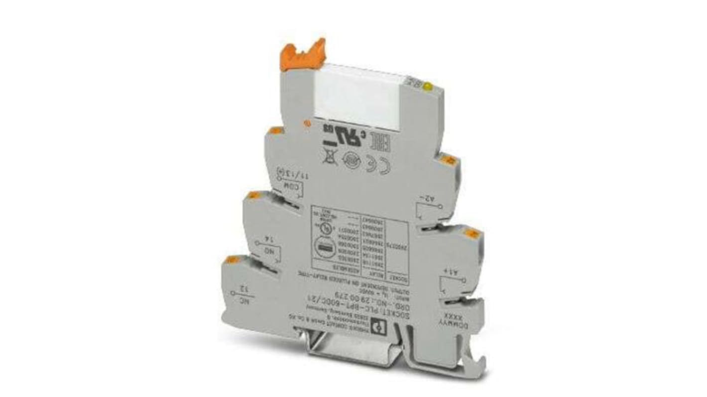 Phoenix Contact PLC Series Interface Relay, DIN Rail Mount, 60V dc Coil, SPDT, 3A Load