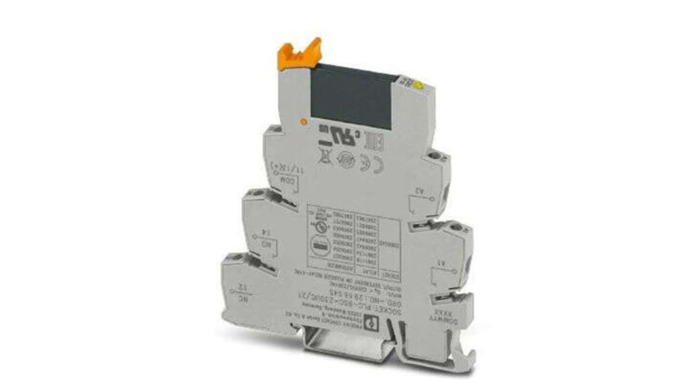 Phoenix Contact PLC Series Solid State Interface Relay, DIN Rail Mount