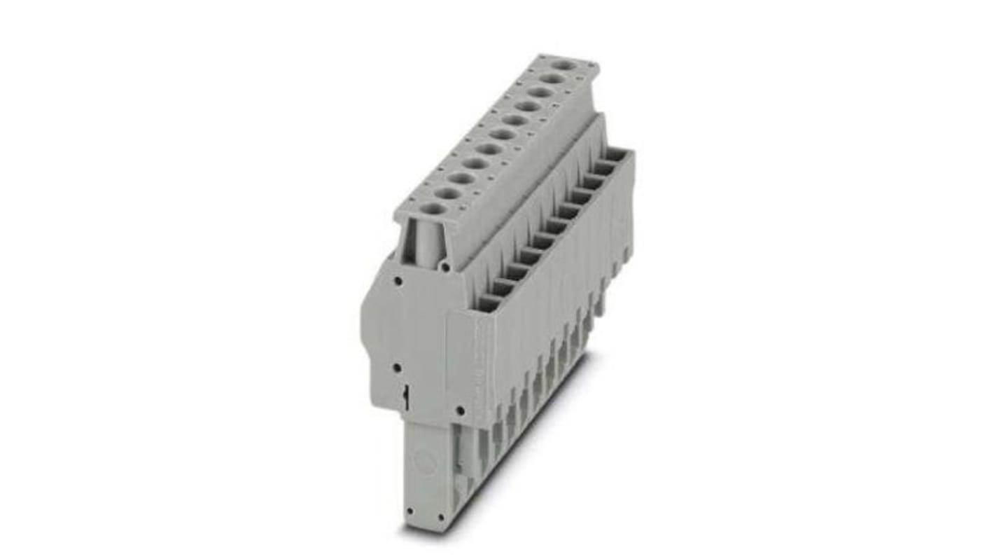 Phoenix Contact Not Applicable Pitch 11 Way Pluggable Terminal Block, Plug, DIN Rail, Screw Termination