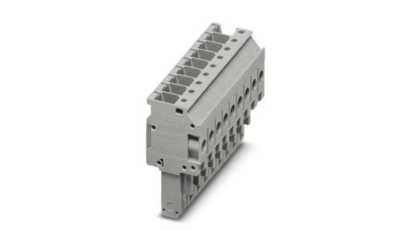 Phoenix Contact, Combi Pluggable Solutions, 9 Way, Pluggable Terminal Block, Plug, DIN Rail, Screw Termination, 3060199
