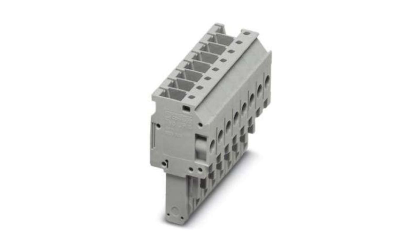 Phoenix Contact Not Applicable Pitch 8 Way Pluggable Terminal Block, Plug, DIN Rail, Screw Termination