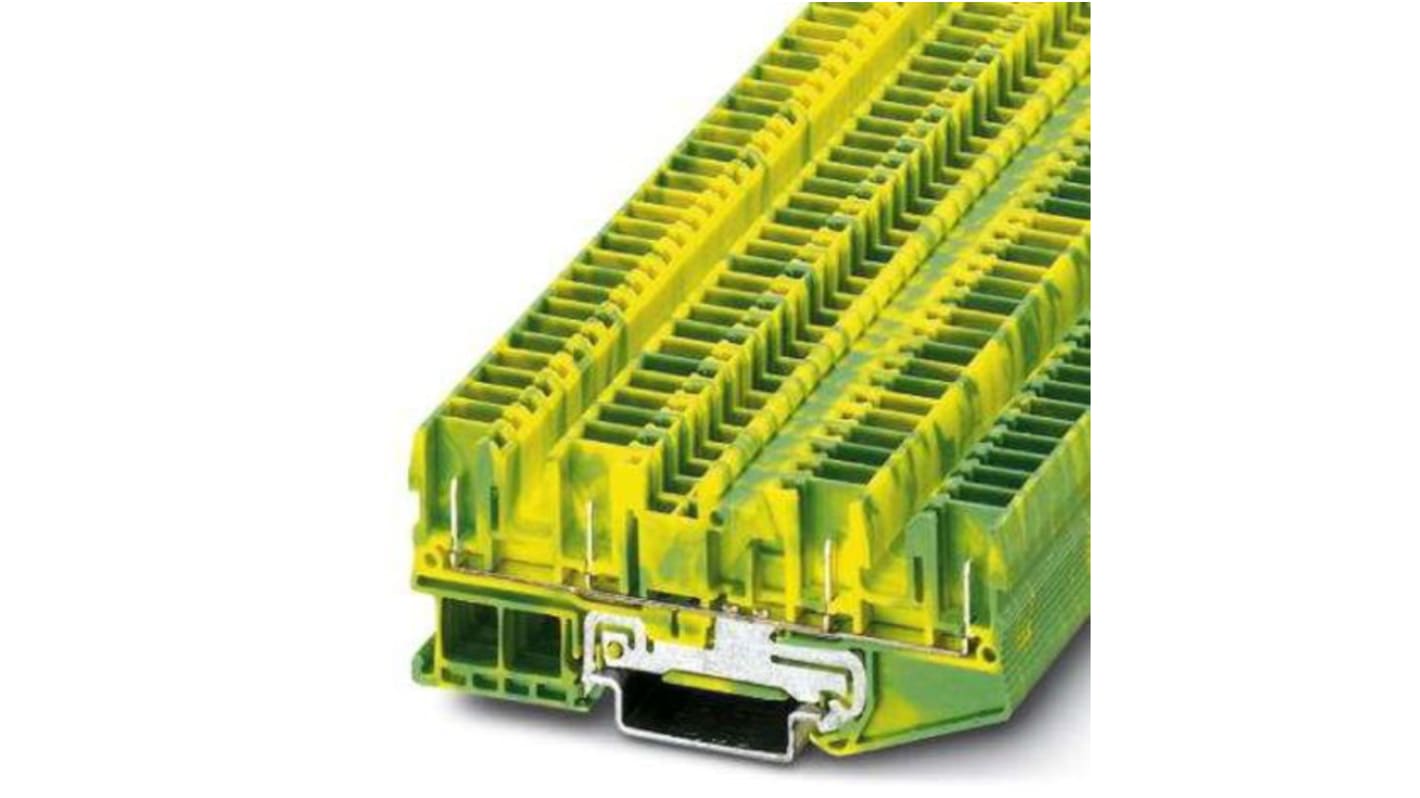 Spring cage ground terminal block