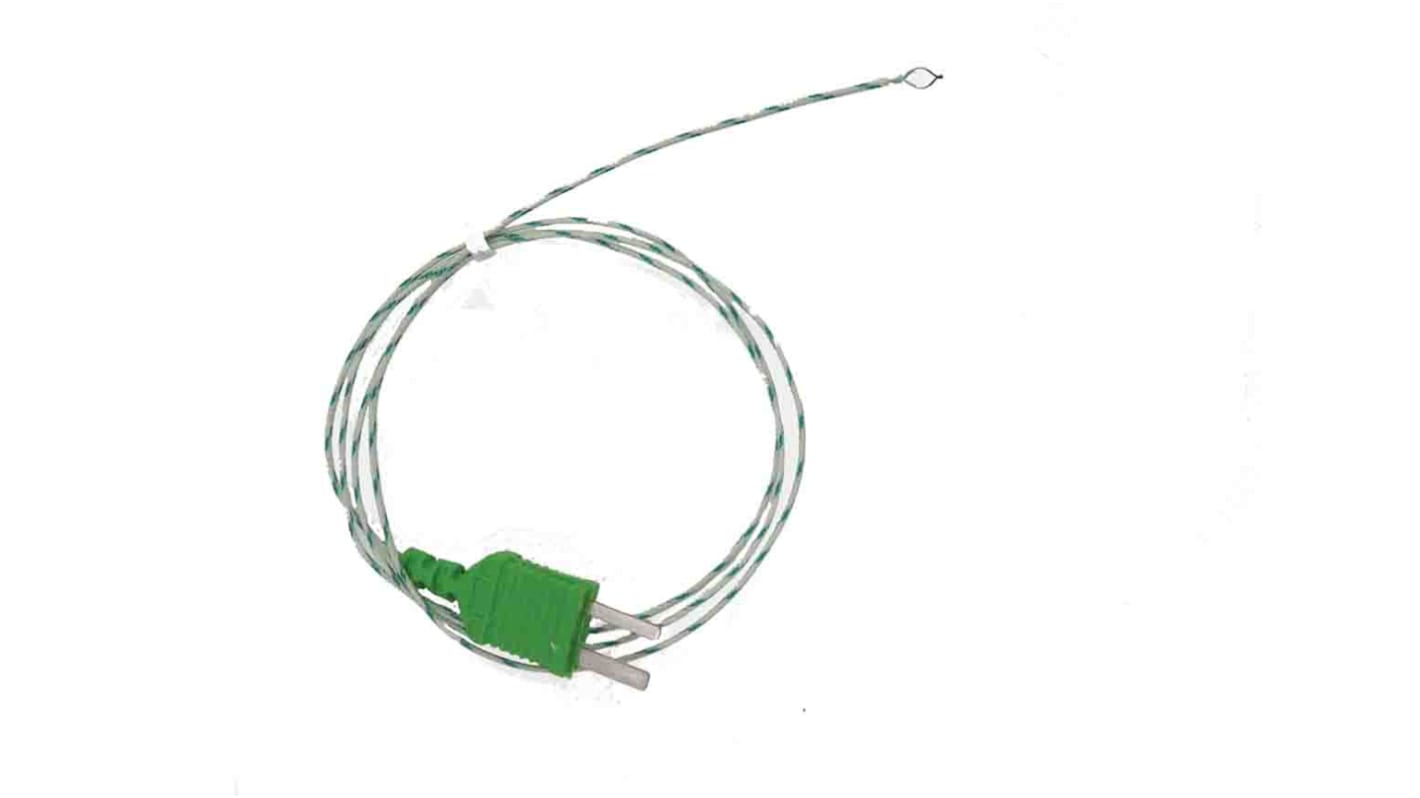 Sonda di temperatura tipo K, Ø sonda 0.2mm, lungh. sonda 800mm, +450°C