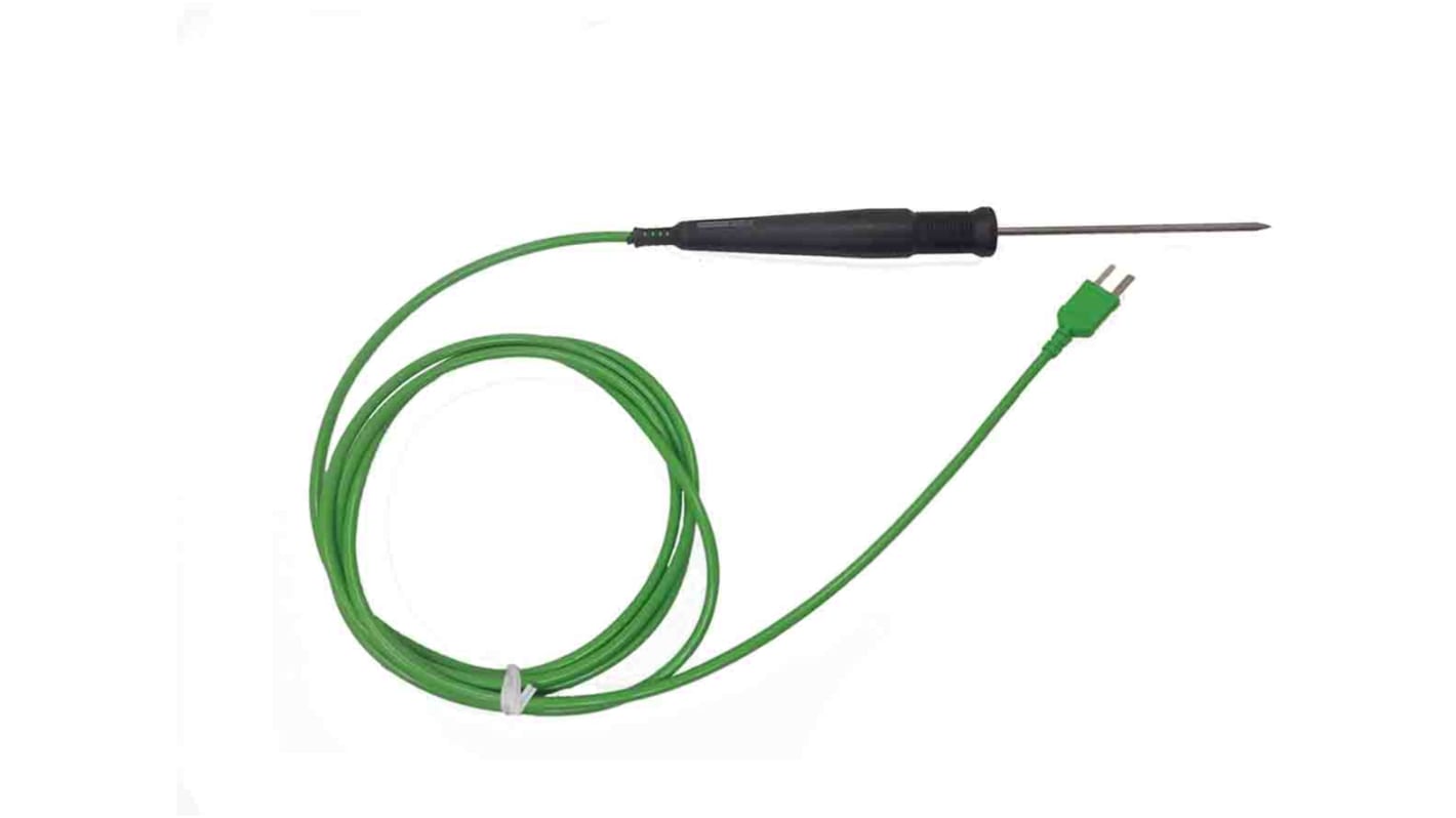 RS PRO Temperatursensor, K, Nadelspitz x 115mm Einsatz, max.Temp 600 °C