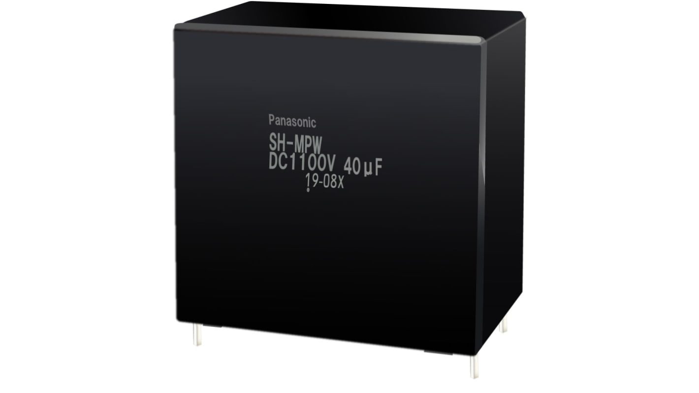 Panasonic EZPV Film Capacitor, 600V dc, ±10%, 95μF, Through Hole