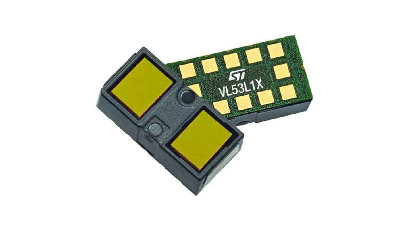 STMicroelectronics 飞行时间芯片, 12针, 4m感应, 数字输出, 模拟，数字式开关模式, 贴片安装