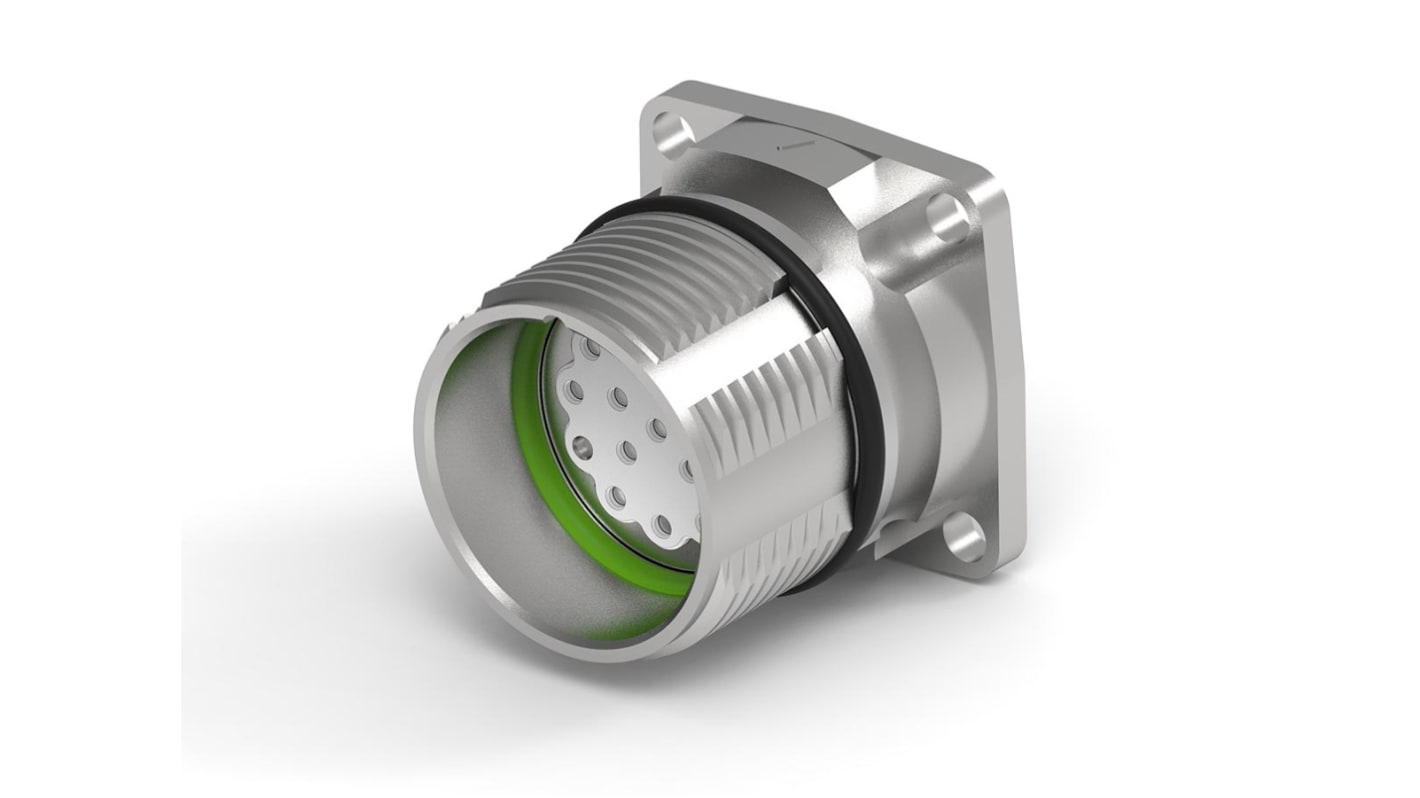 TE Connectivity Circular Connector, 17 Contacts, Flange Mount, Socket, IP67, Speedtec 623 Series