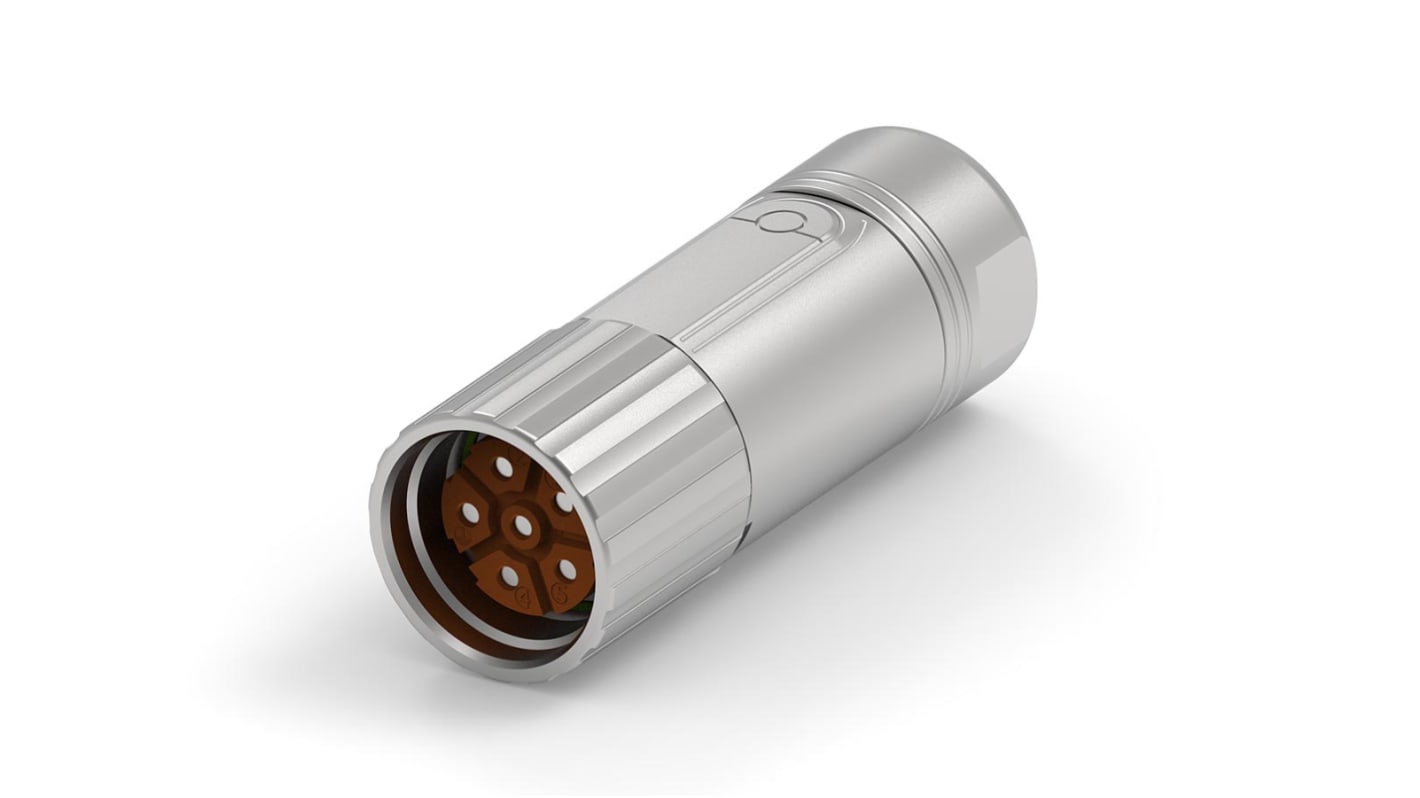 TE Connectivity Circular Connector, 6 Contacts, Panel Mount, Plug, IP67, Speedtec 923 Series