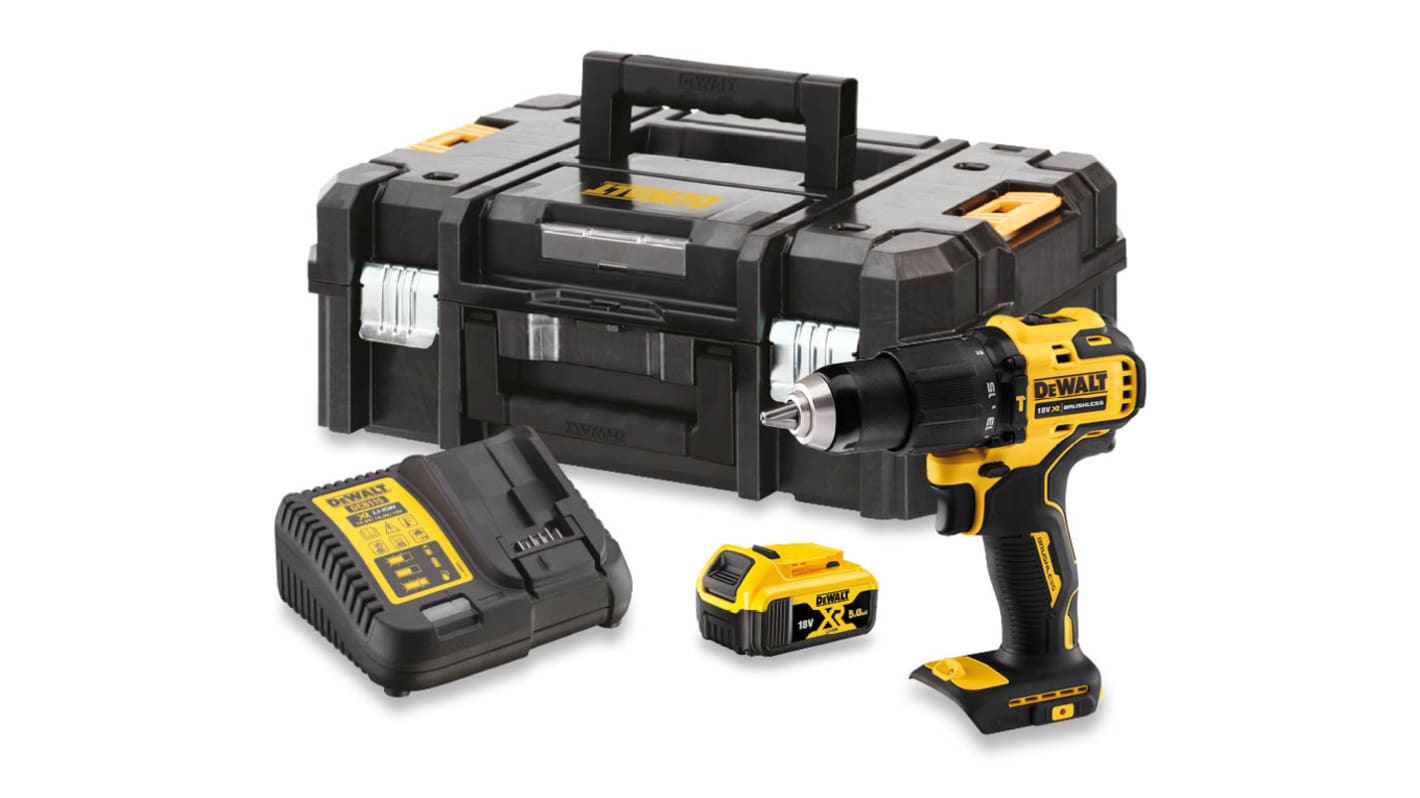 DeWALT XR Keyless 18V Cordless Drill Driver XR Li-Ion, UK Plug