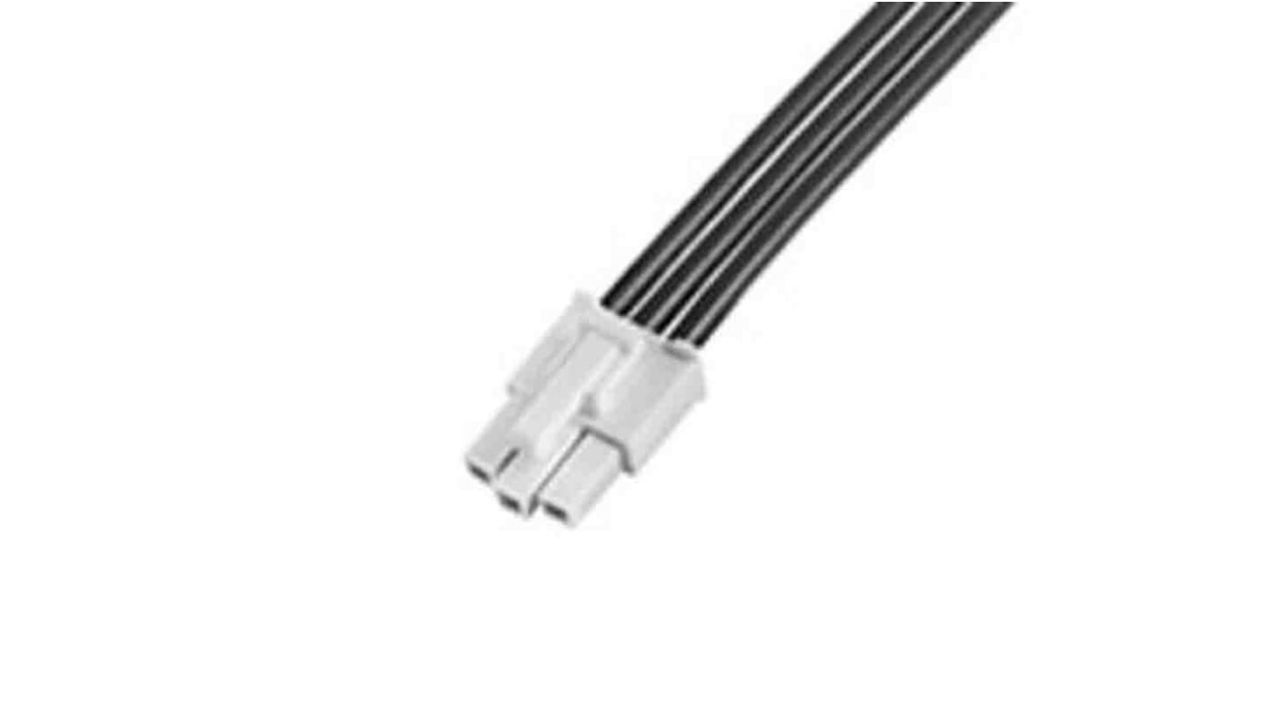 Molex 1 Way Male Mini-Fit Jr. to 1 Way Male Mini-Fit Jr. Wire to Board Cable, 130mm
