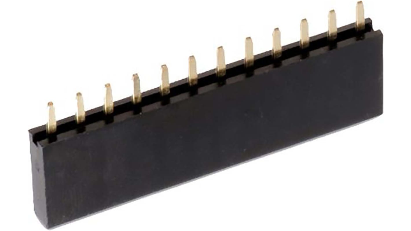 Wurth Elektronik WR-PHD Series Straight Through Hole Mount PCB Socket, 5-Contact, 1-Row, 2.54mm Pitch, Solder