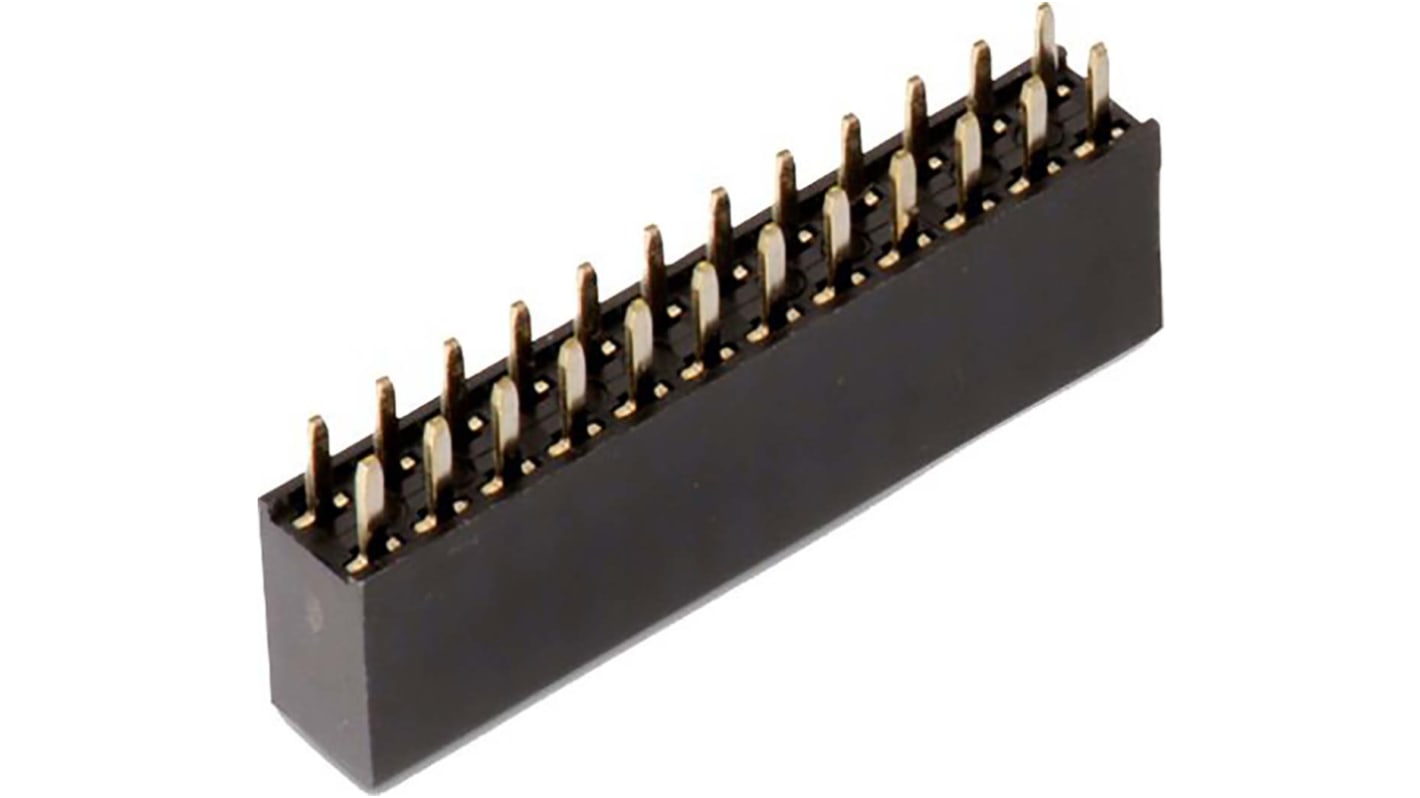 Wurth Elektronik WR-PHD Series Straight Through Hole Mount PCB Socket, 12-Contact, 2-Row, 2.54mm Pitch, Solder