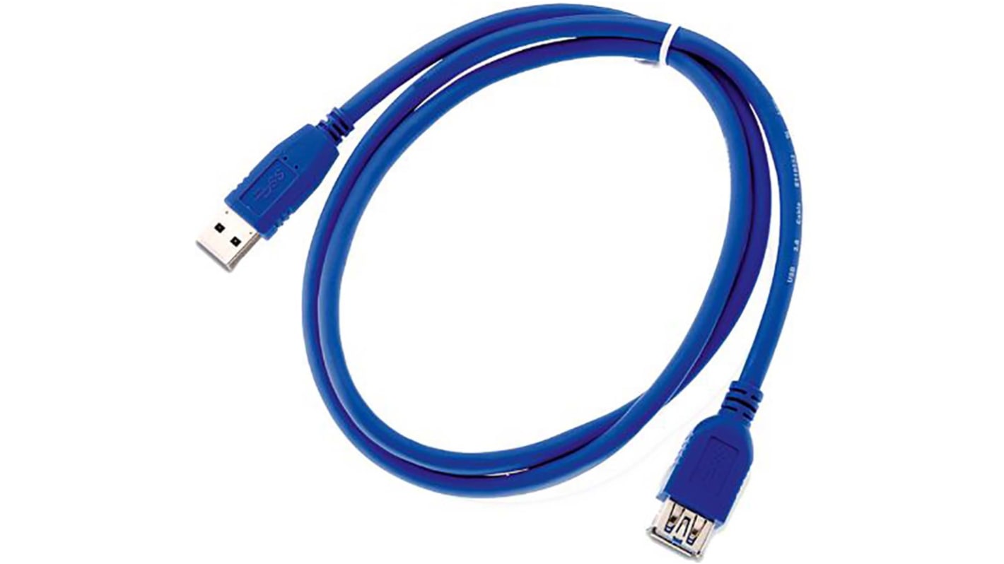 Wurth Elektronik USB 3.0, Male USB A to Female USB A, 1m