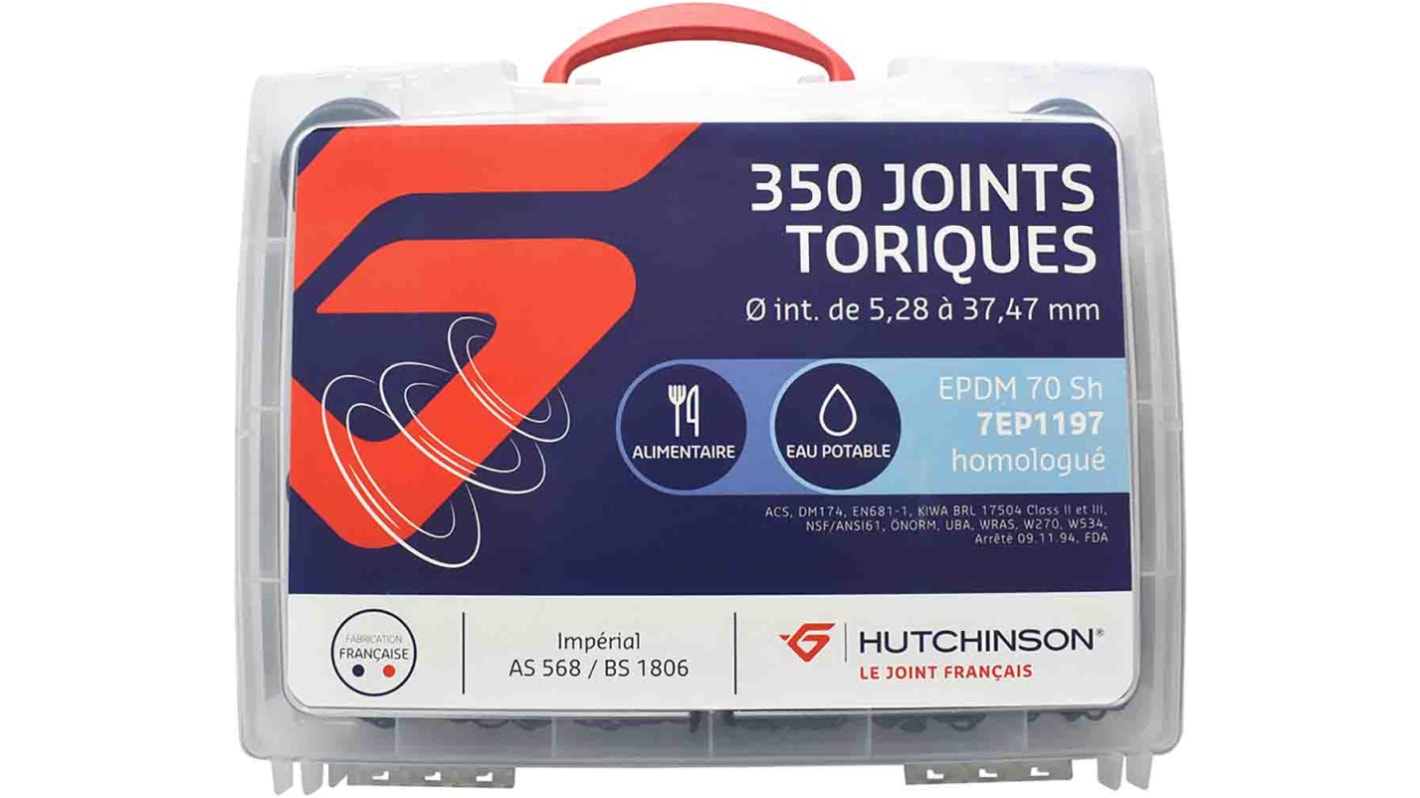 Hutchinson Le Joint Français O-Ring Kits EPDM, Kit Contents O-Rings