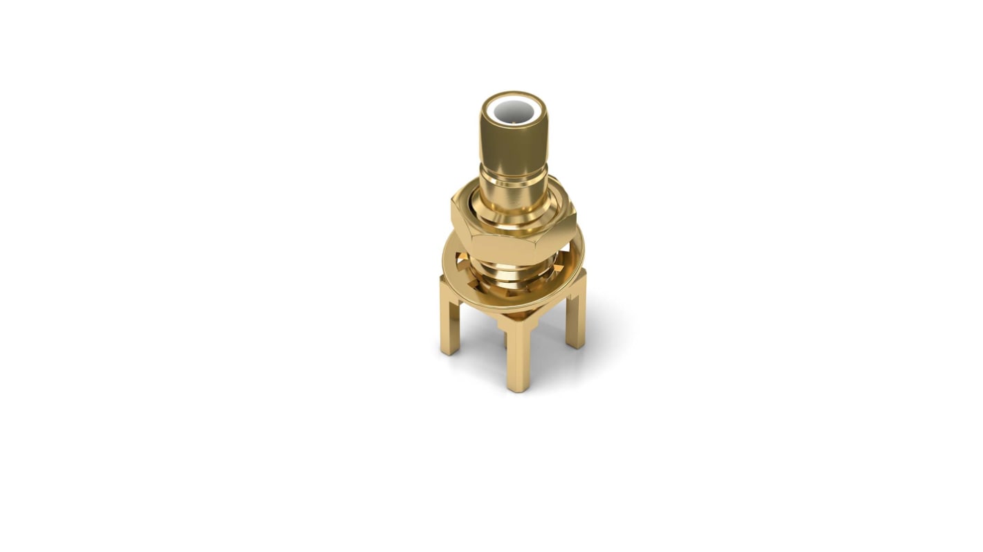 Wurth Elektronik WR-SMB Series, Jack Through Hole SMB Connector, Solder Termination, Straight Body