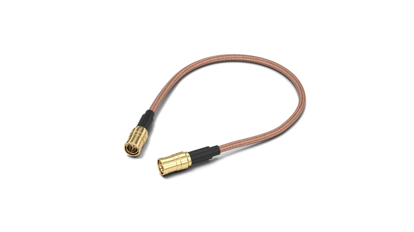Wurth Elektronik WR-CXASY Series Male SMB to Male SMB, 152.4mm, RG316/U Coaxial, Terminated50 Ω