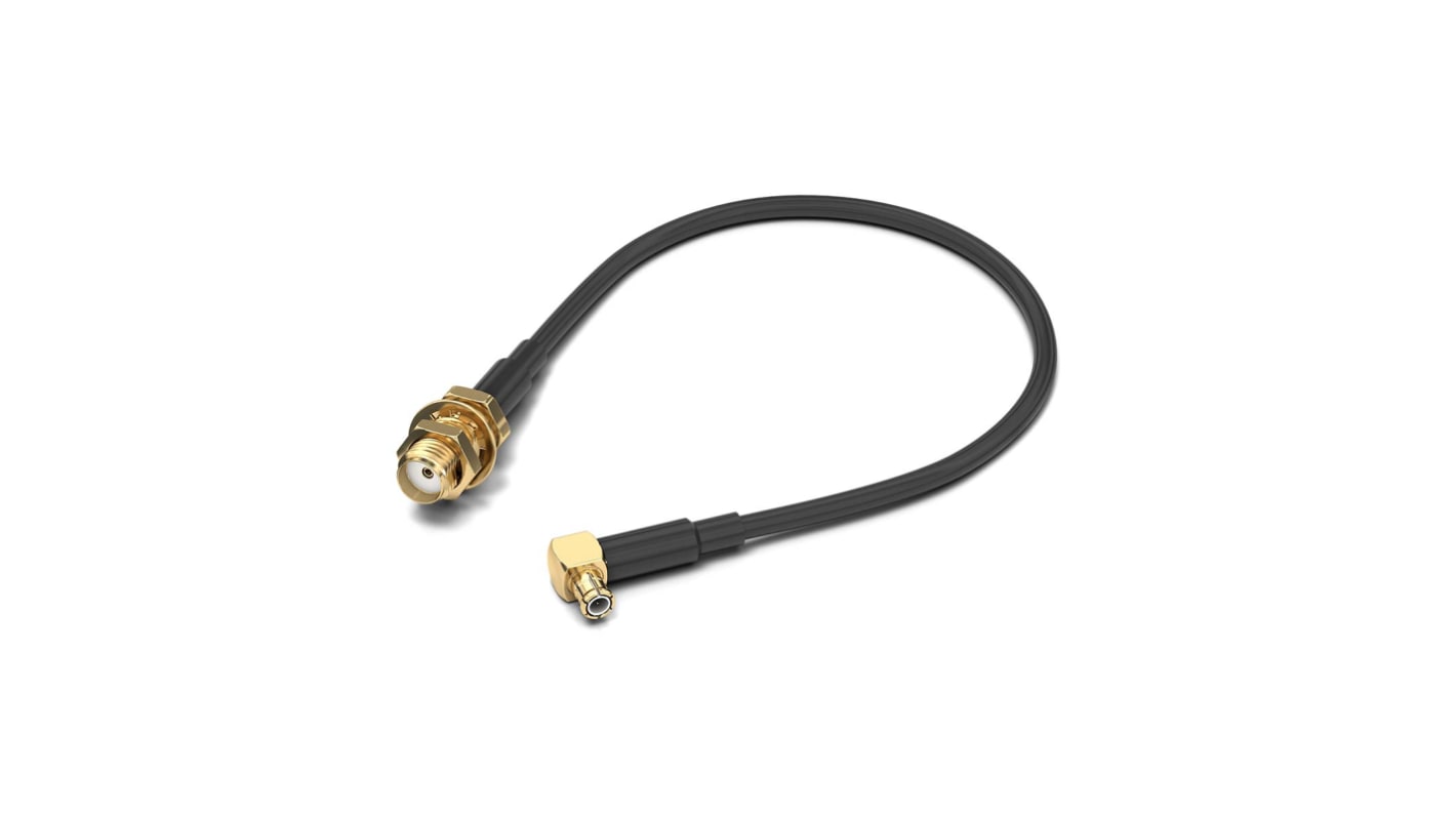 Wurth Elektronik WR-CXASY Series Female SMA to Male MCX, 152.4mm, RG174/U Coaxial, Terminated50 Ω