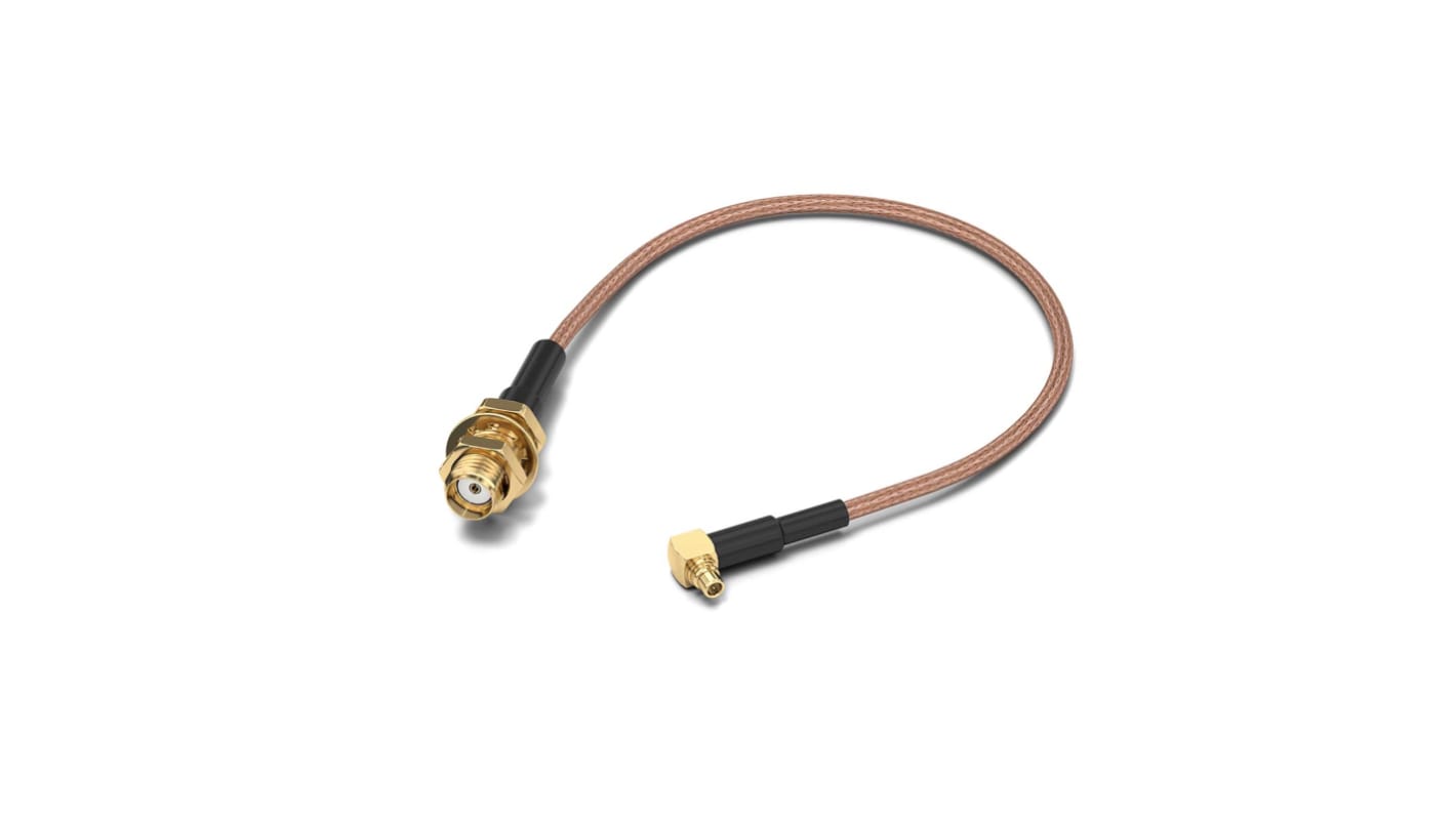 Wurth Elektronik WR-CXASY Series Female SMA to Male MMCX, 152.4mm, RG178/U Coaxial, Terminated50 Ω