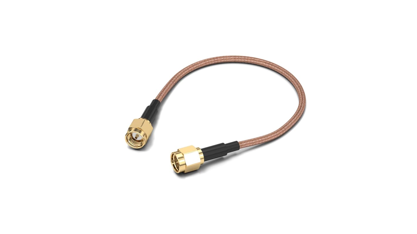 Wurth Elektronik WR-CXASY Series Male SMA to Male SMA, 2m, RG174/U Coaxial, Terminated50 Ω