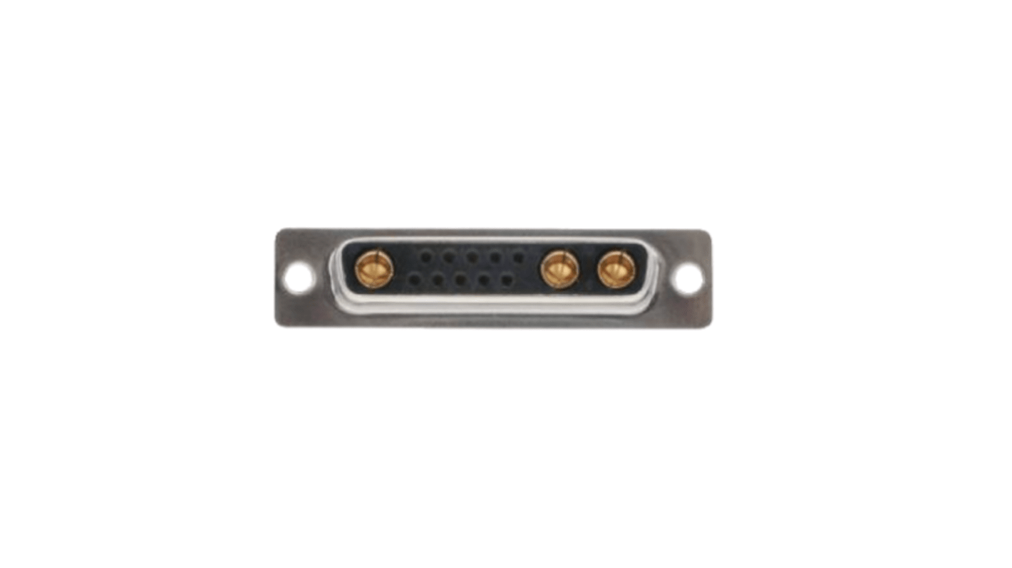 Norcomp 680M 13 Way Panel Mount D-sub Connector Socket, 2.77mm Pitch