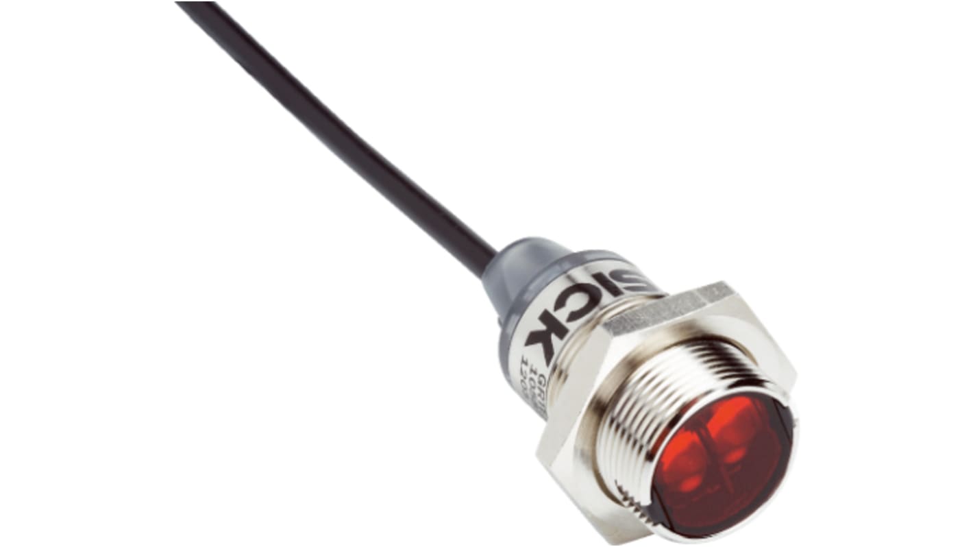 Rs-Online Sensore fotoelettrico Cilindrico SICK a retroriflessione rilevamento 7 2 m uscita PNP