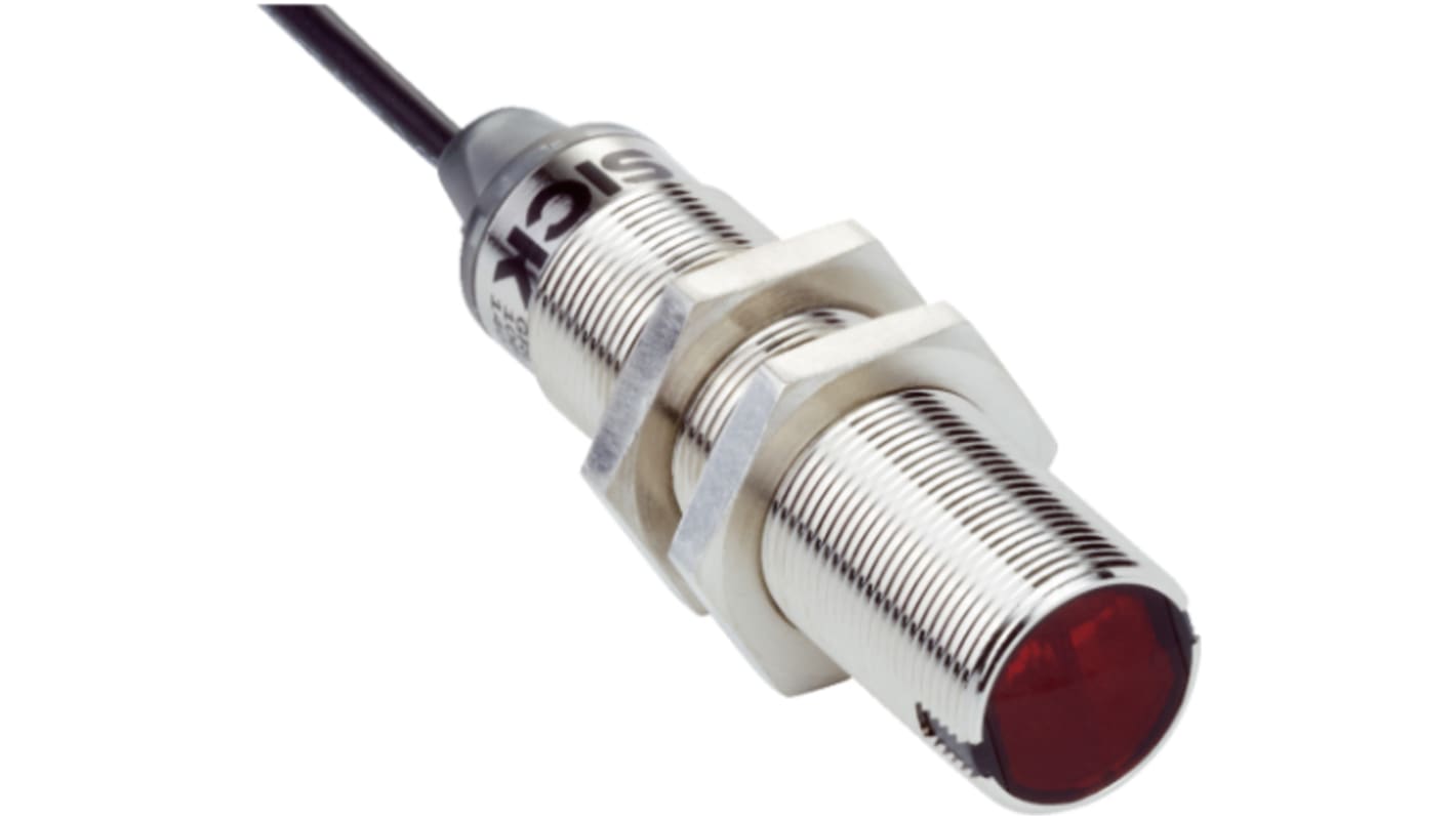 Rs-Online Sensore fotoelettrico Cilindrico SICK a retroriflessione rilevamento 7 2 m uscita PNP