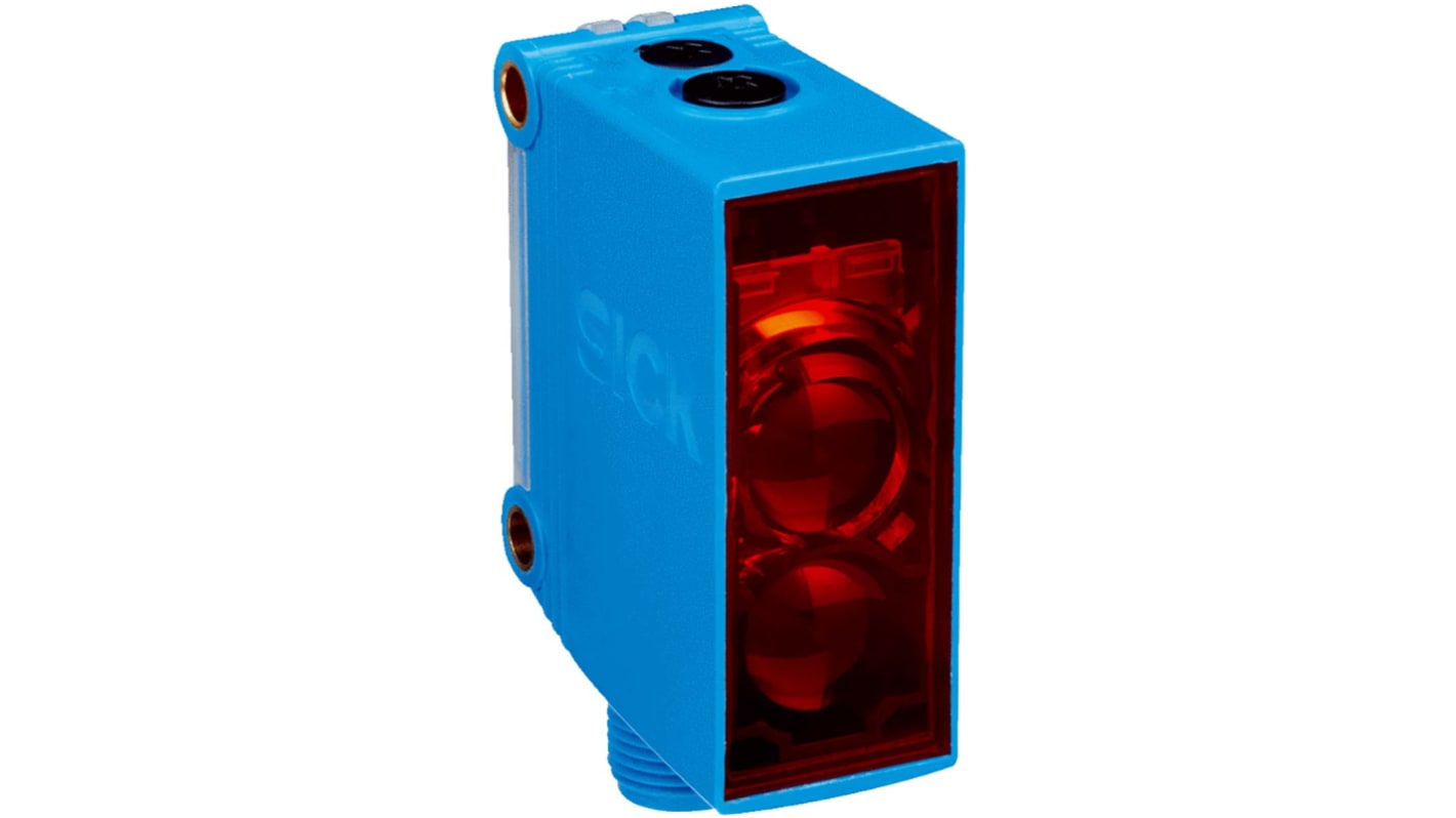 Rs-Online Sensore fotoelettrico Rettangolare SICK a retroriflessione rilevamento 10 m uscita PNP