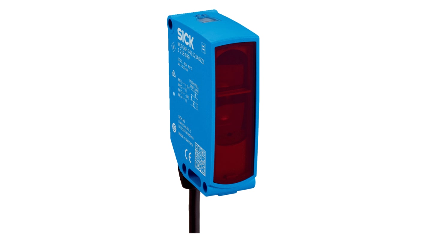 Rs-Online Sensore fotoelettrico Rettangolare SICK Retroriflessione polarizzata rilevamento 18 m uscita NPN PNP PUSH/PULL