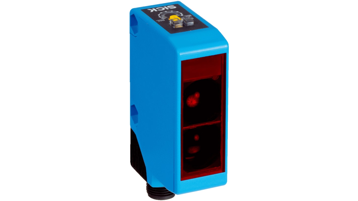 Rs-Online Sensore fotoelettrico Rettangolare SICK a retroriflessione rilevamento 12 m uscita NPN