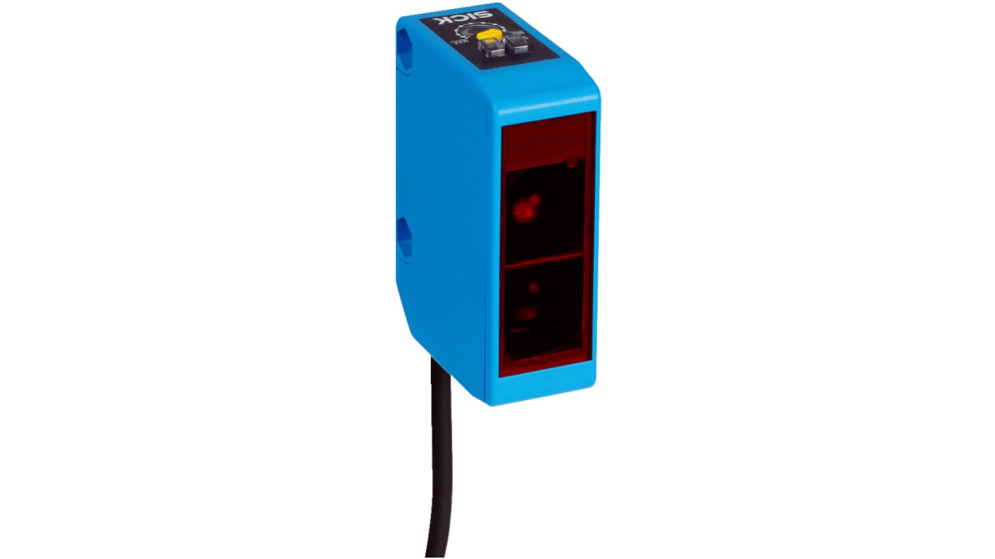 Rs-Online Sensore fotoelettrico Rettangolare SICK a retroriflessione rilevamento 12 m uscita PNP