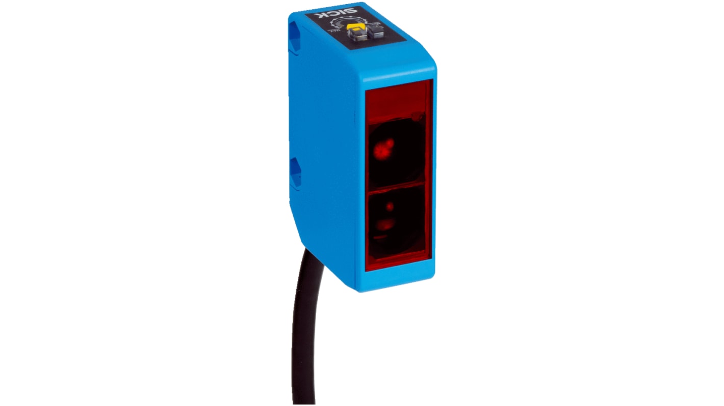 Rs-Online Sensore fotoelettrico Rettangolare SICK a retroriflessione rilevamento 12 m uscita Relè