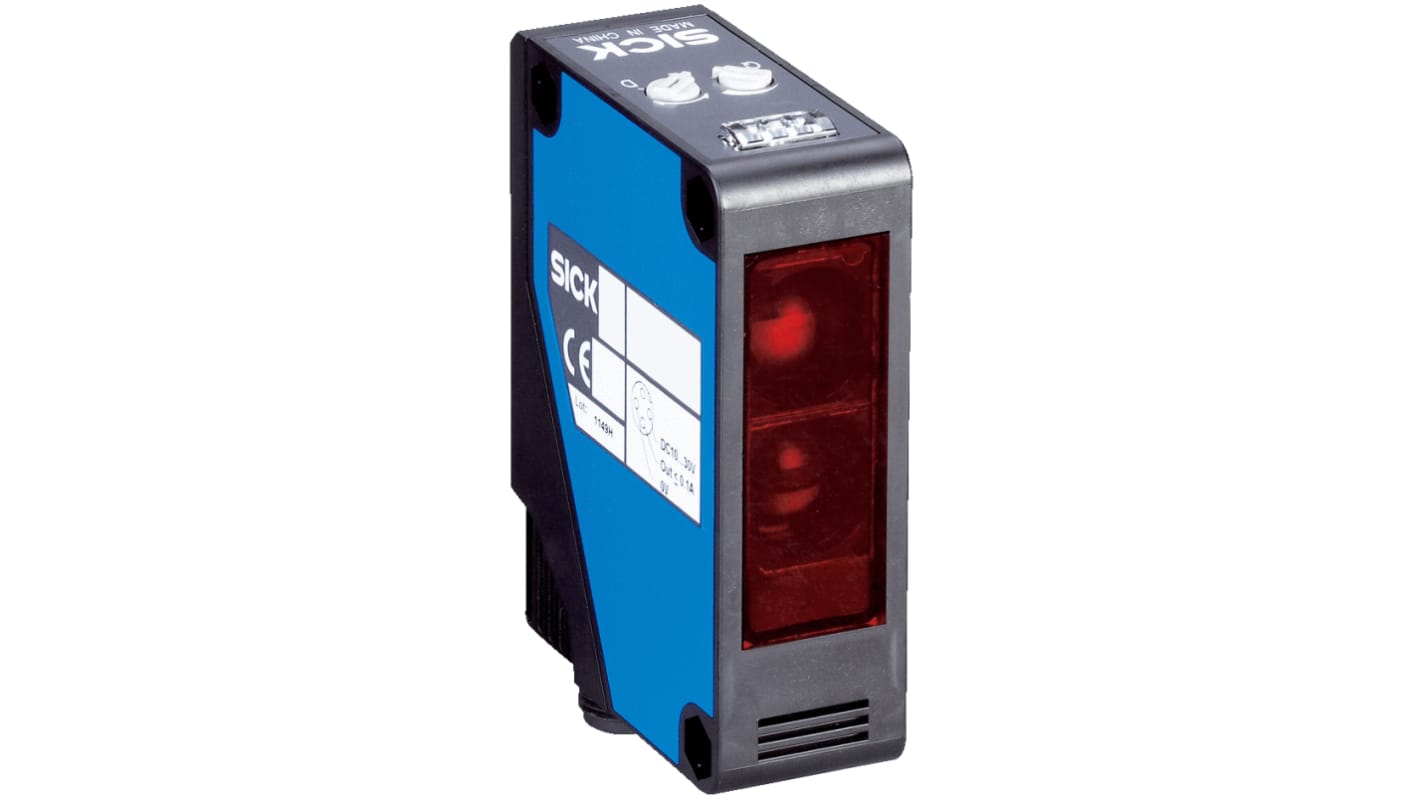 Rs-Online Sensore fotoelettrico Rettangolare SICK a retroriflessione rilevamento 15 m uscita Relè