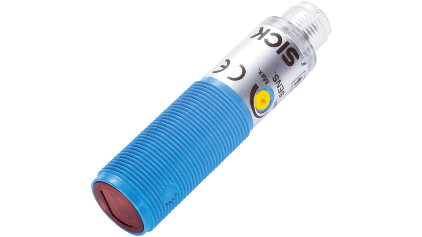 Rs-Online Sensore fotoelettrico Cilindrico SICK a retroriflessione rilevamento 7 m uscita NPN