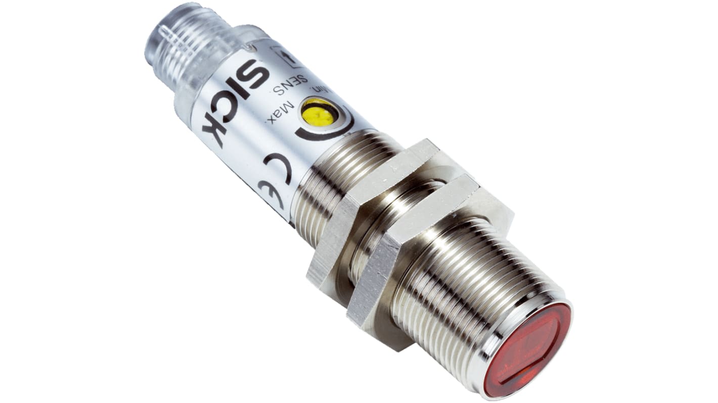 Rs-Online Sensore fotoelettrico Cilindrico SICK a retroriflessione rilevamento 7 m uscita NPN