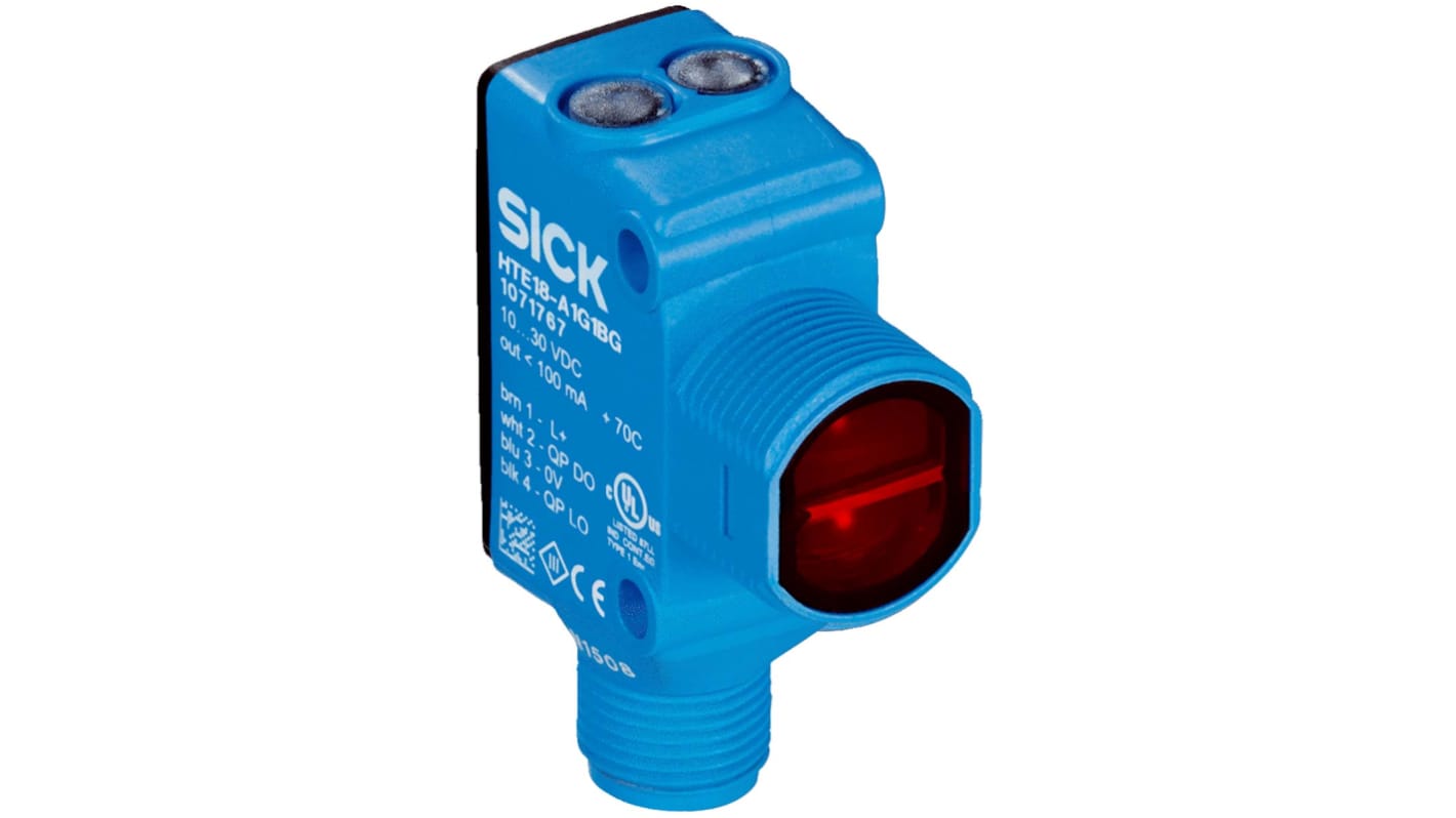 Rs-Online Sensore fotoelettrico Rettangolare SICK a retroriflessione rilevamento 6 5 m uscita PNP