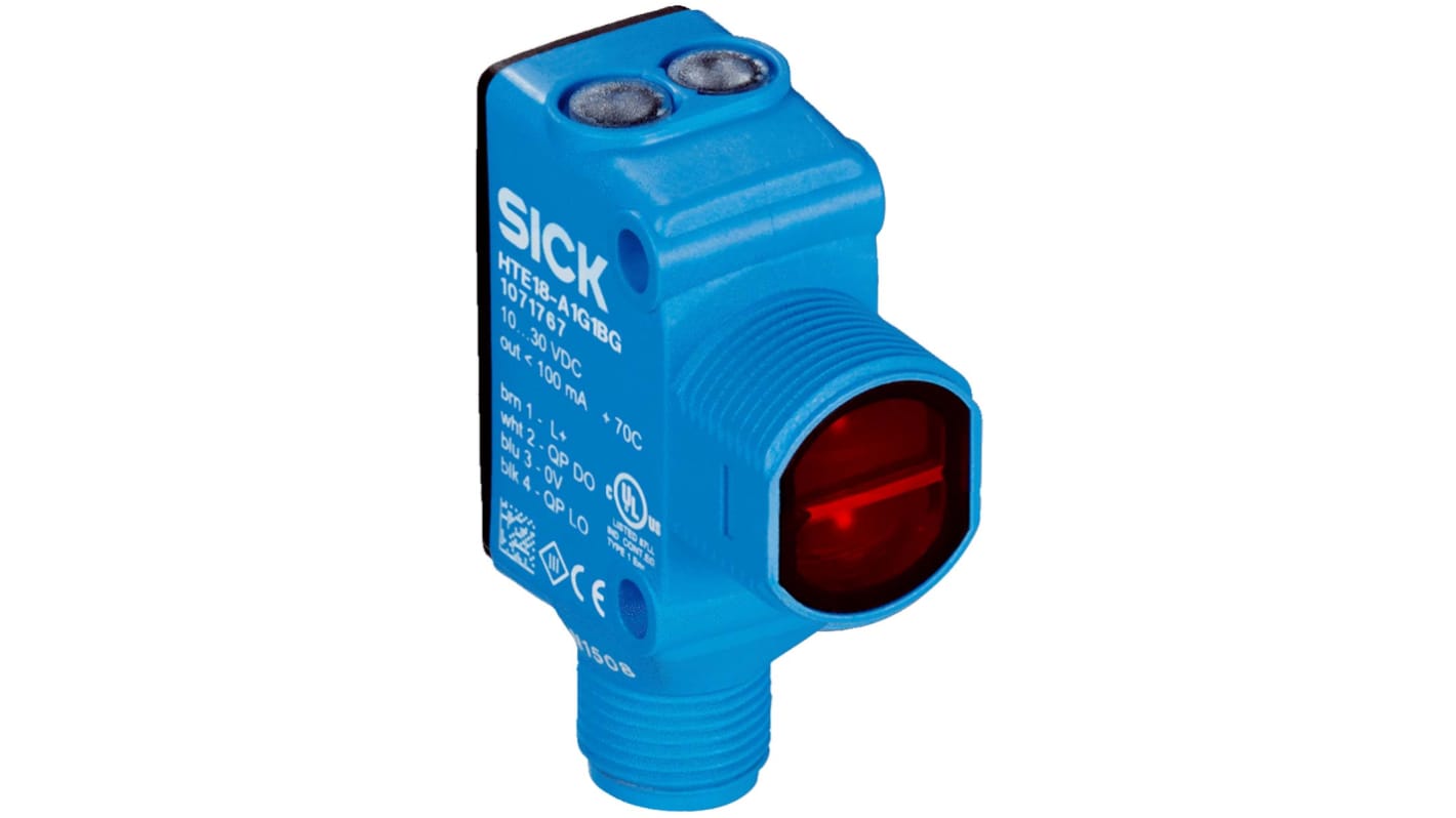 Sick SureSense Kubisch Optischer Sensor, Reflektierend, Bereich 12 m, PNP Ausgang, M12-Steckverbinder