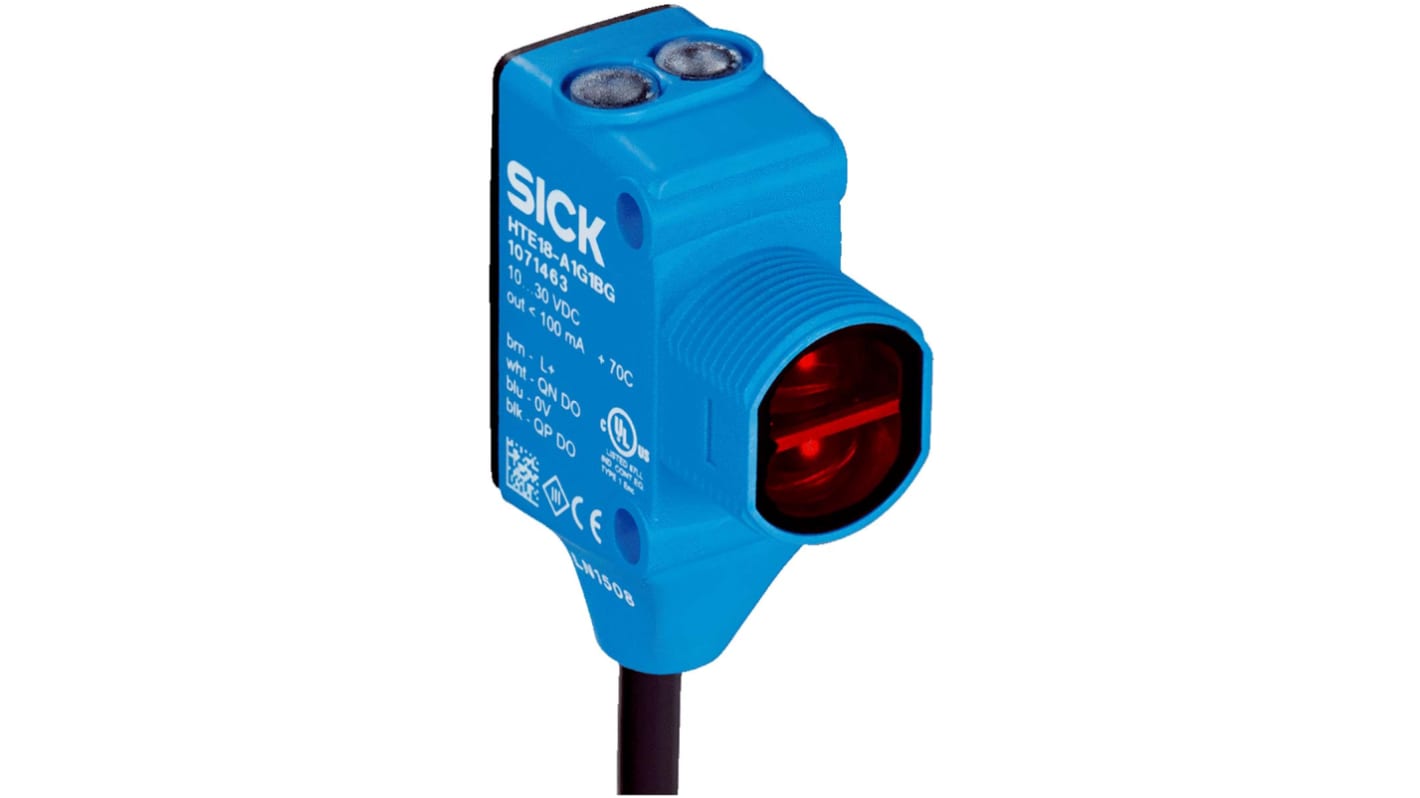 Rs-Online Sensore fotoelettrico Rettangolare SICK a retroriflessione rilevamento 12 m uscita PNP