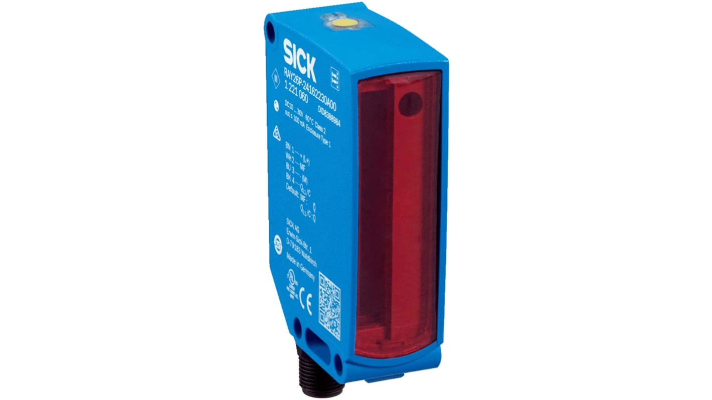 Rs-Online Sensore fotoelettrico Rettangolare SICK a retroriflessione rilevamento 3 m uscita NPN PNP PUSH/PULL
