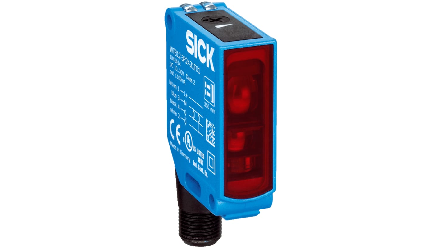 Rs-Online Sensore fotoelettrico Rettangolare SICK a retroriflessione rilevamento 4 m uscita PNP