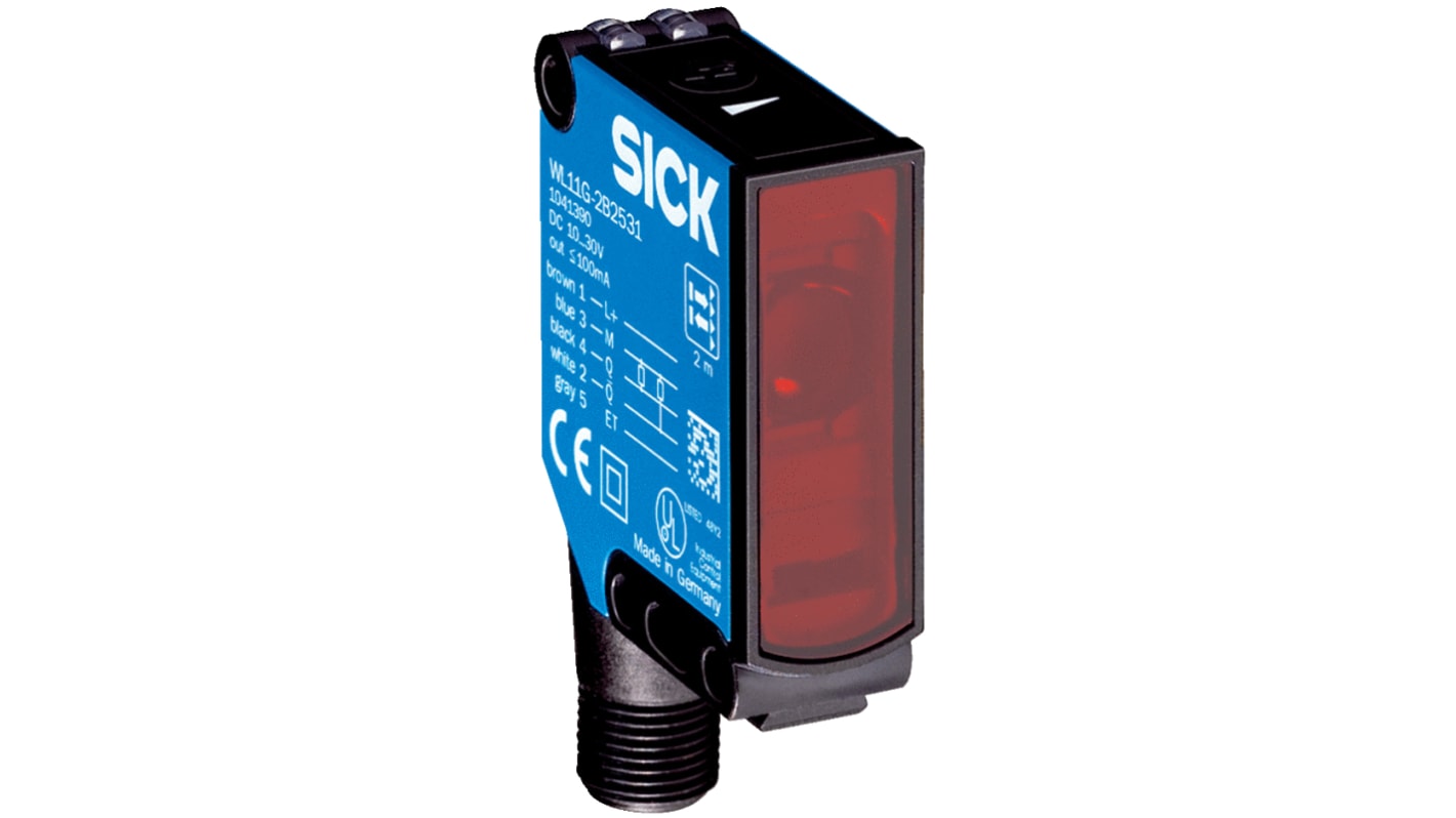 Rs-Online Sensore fotoelettrico Rettangolare SICK a retroriflessione rilevamento 4 m uscita PNP