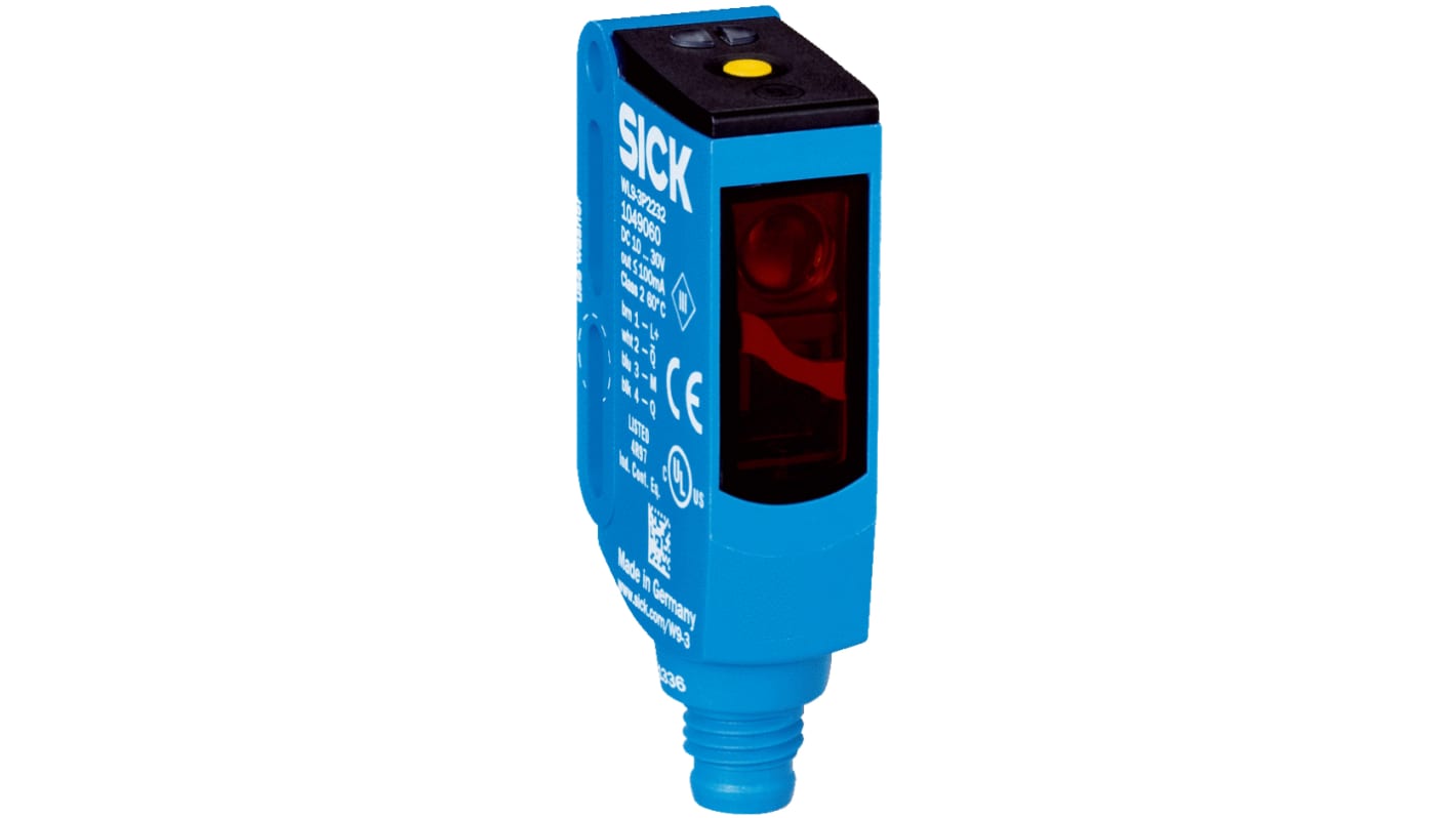 Rs-Online Sensore fotoelettrico Rettangolare SICK a retroriflessione rilevamento 5 m uscita PNP