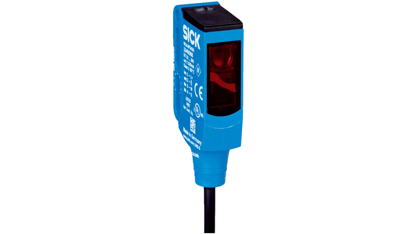 Rs-Online Sensore fotoelettrico Rettangolare SICK a retroriflessione rilevamento 4 m uscita PNP