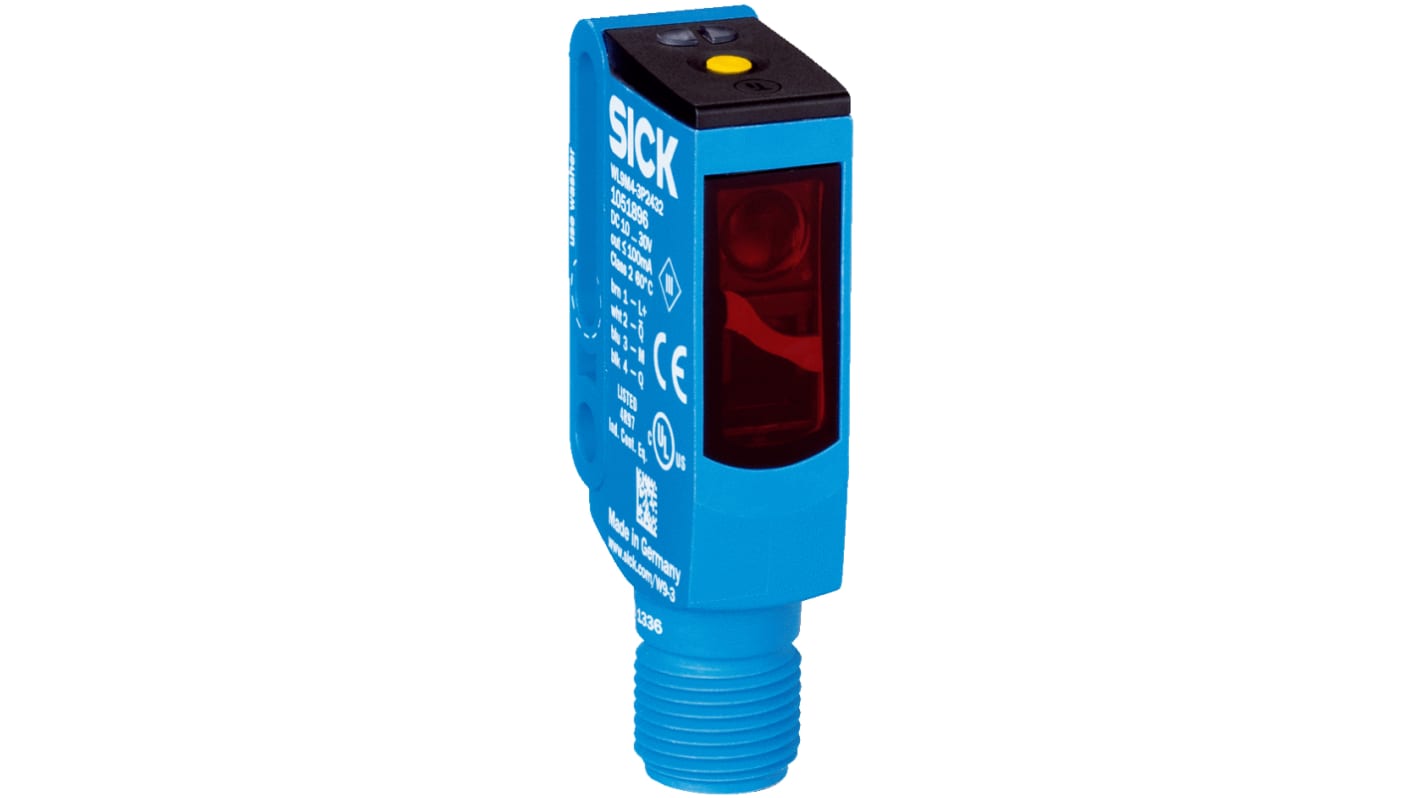 Rs-Online Sensore fotoelettrico Rettangolare SICK a retroriflessione rilevamento 5 m uscita PNP