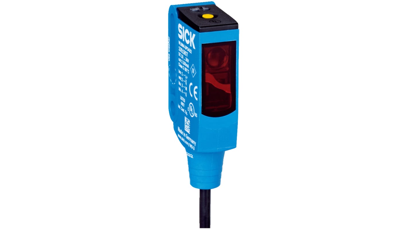 Rs-Online Sensore fotoelettrico Rettangolare SICK a retroriflessione rilevamento 5 m uscita PNP