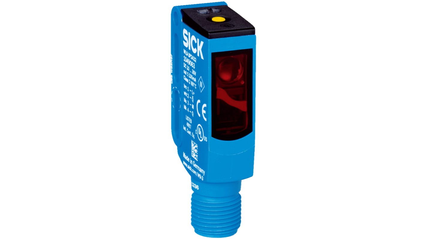 Rs-Online Sensore fotoelettrico Rettangolare SICK a retroriflessione rilevamento 5 m uscita NPN