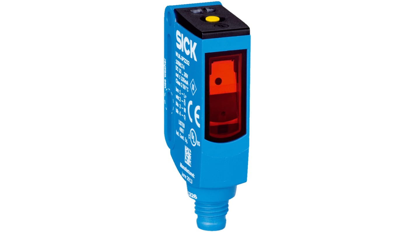 Rs-Online Sensore fotoelettrico Rettangolare SICK a retroriflessione rilevamento 12 m uscita PNP