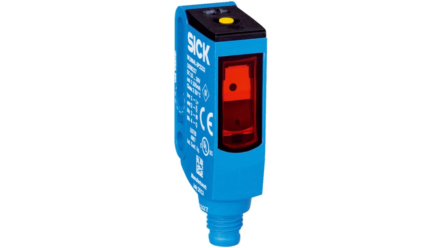 Rs-Online Sensore fotoelettrico Rettangolare SICK a retroriflessione rilevamento 12 m uscita PNP